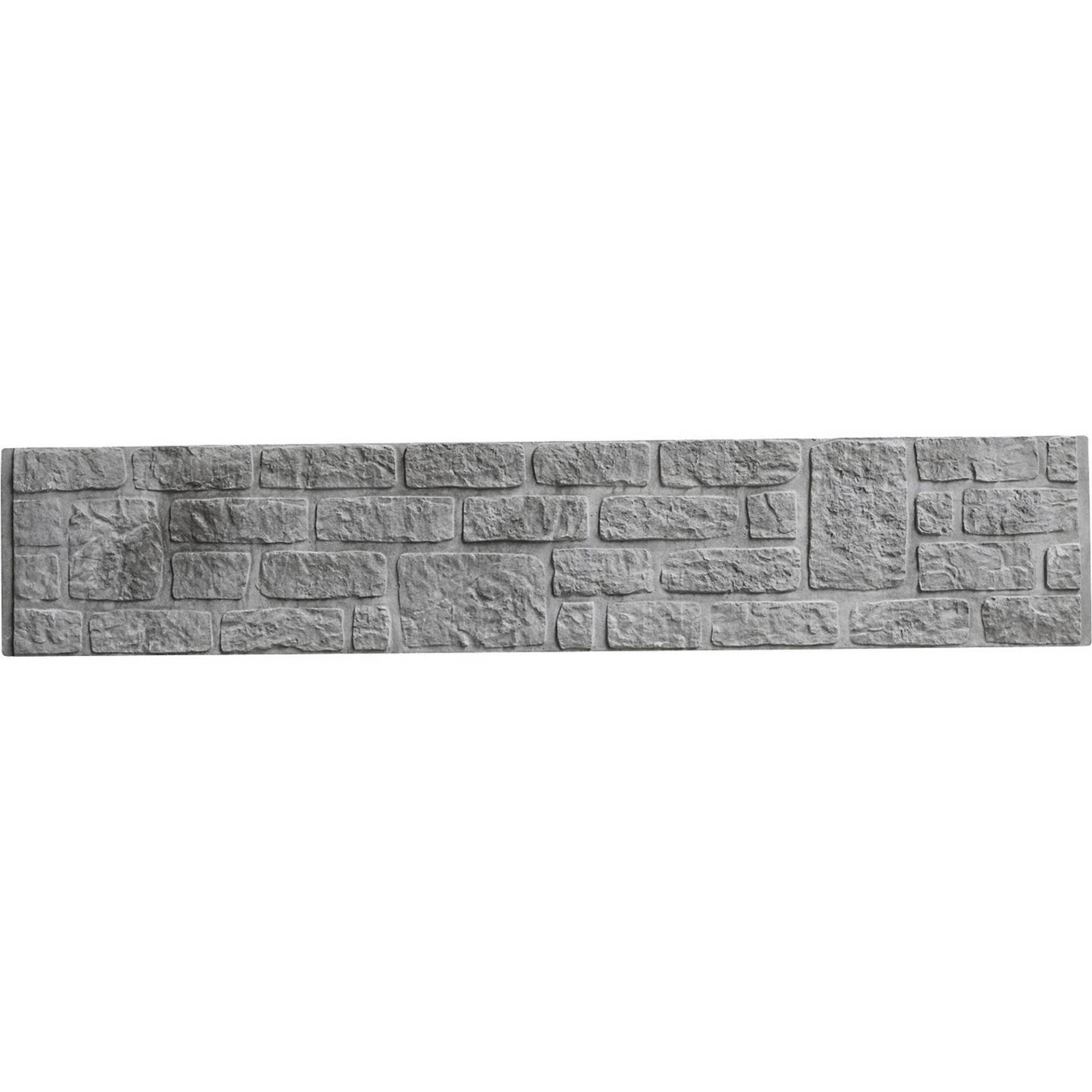 Beckers Betonzaun Betonzaunplatte 'Standard Romania' 200 x 38,5 x 3,5 cm grau von Beckers Betonzaun