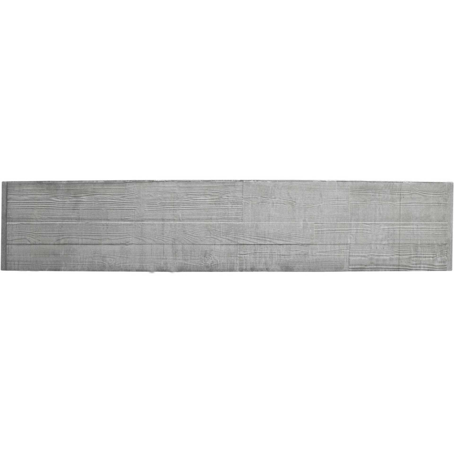 Beckers Betonzaun Betonzaunplatte 'Standard Timber' 200 x 38,5 x 3,5 cm grau von Beckers Betonzaun