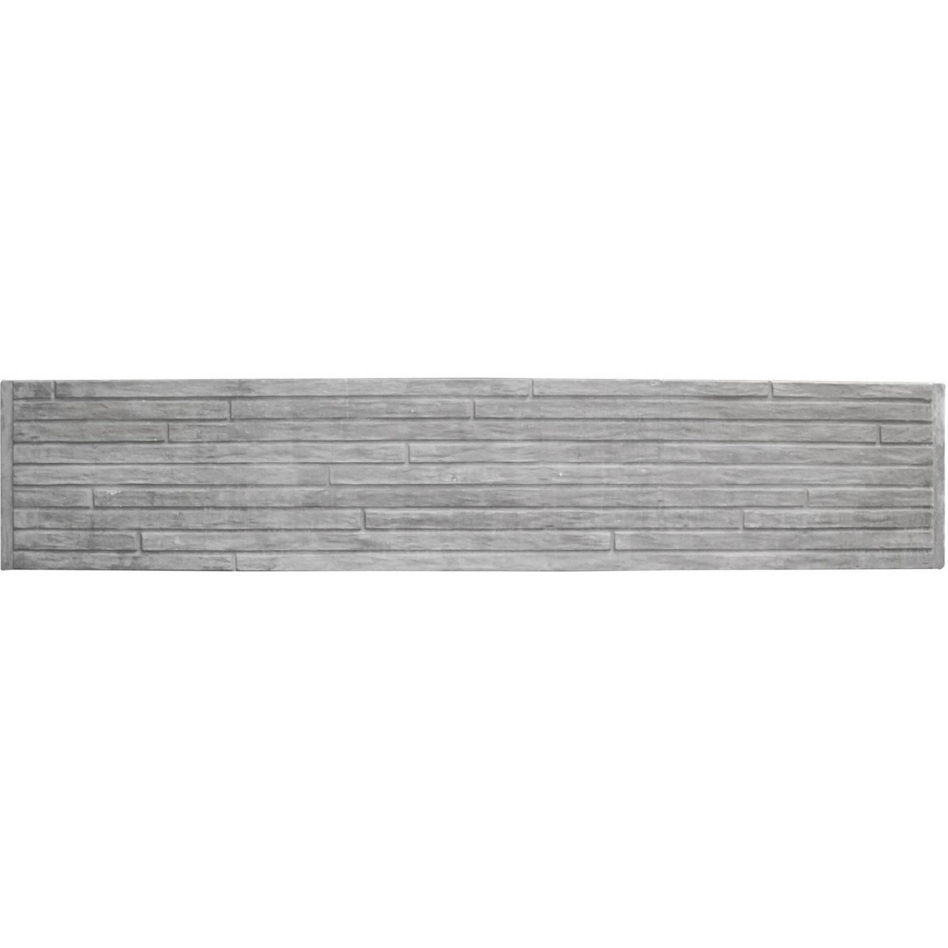 Beckers Betonzaun Betonzaunplatte 'Standard Toscana' 200 x 38,5 x 3,5 cm grau von Beckers Betonzaun