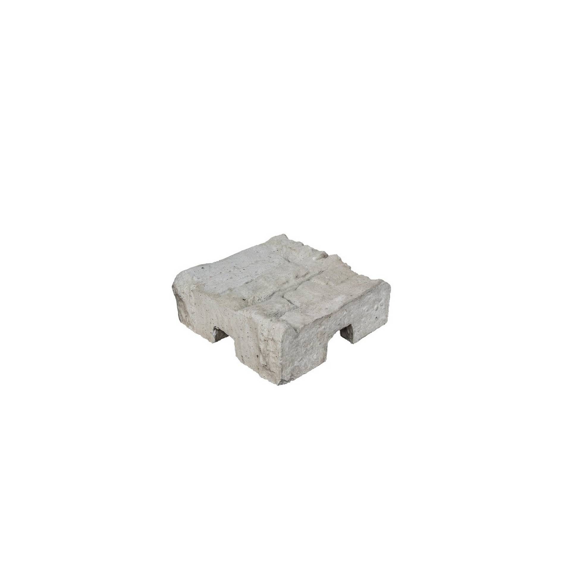 Beckers Betonzaun Eckpfostenkappe 'Mediterran Nostalgie' 20 x 20 x 10 cm grau von Beckers Betonzaun