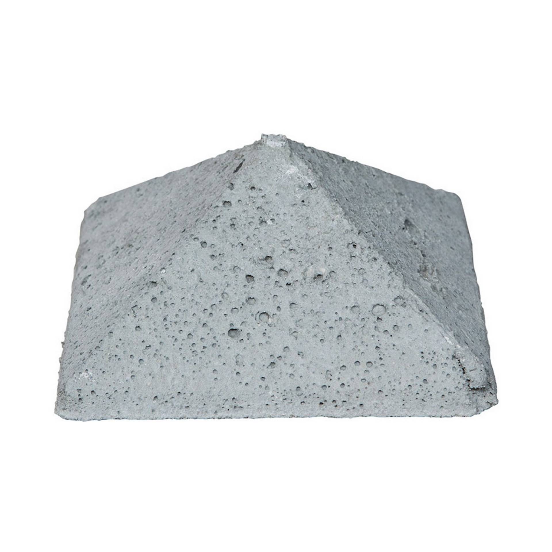 Beckers Betonzaun Eckpfostenkappe 'Standard' doppelseitig 13 x 13 cm grau von Beckers Betonzaun