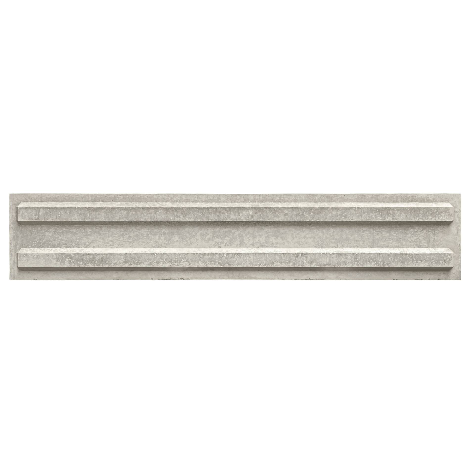 Beckers Betonzaun Sockelplatte 'Standard' 200 x 38,5 x 3,5 cm grau von Beckers Betonzaun