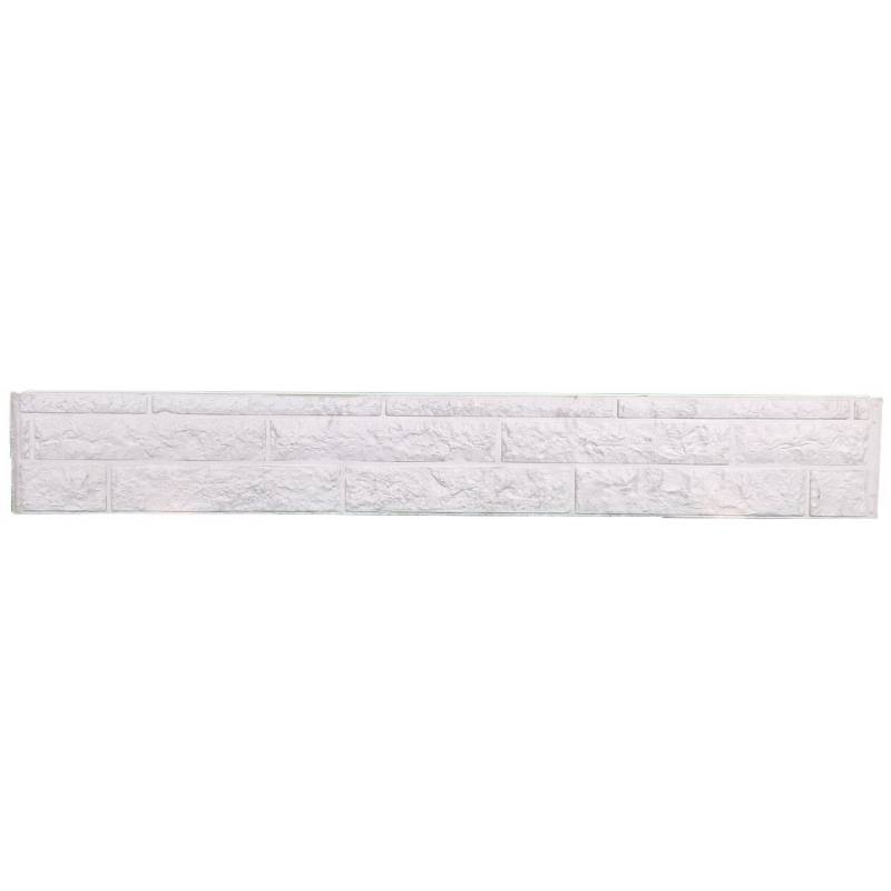 Beckers Betonzaun Zaunplatte 'Klassik Fels' betongrau 184 x 4,8 x 26 cm von Beckers Betonzaun