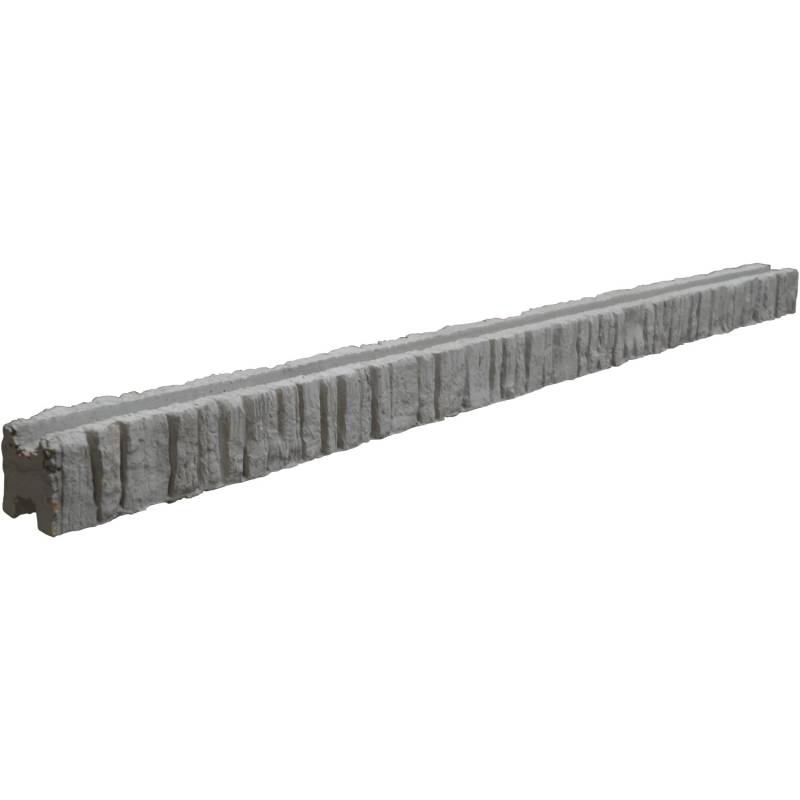 Betonzaun Mediterran Zwischenpfosten 305 x 12 x 12,5 cm Nostalgie von Beckers Betonzaun