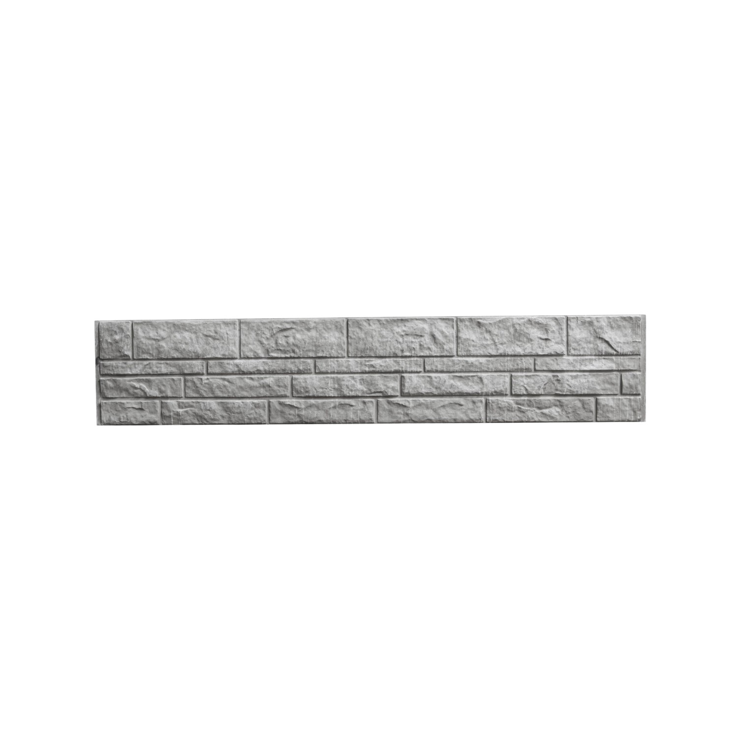 Betonzaun-Platte Fels 200 cm x 38,5 cm x 3 cm von Beckers Betonzaun