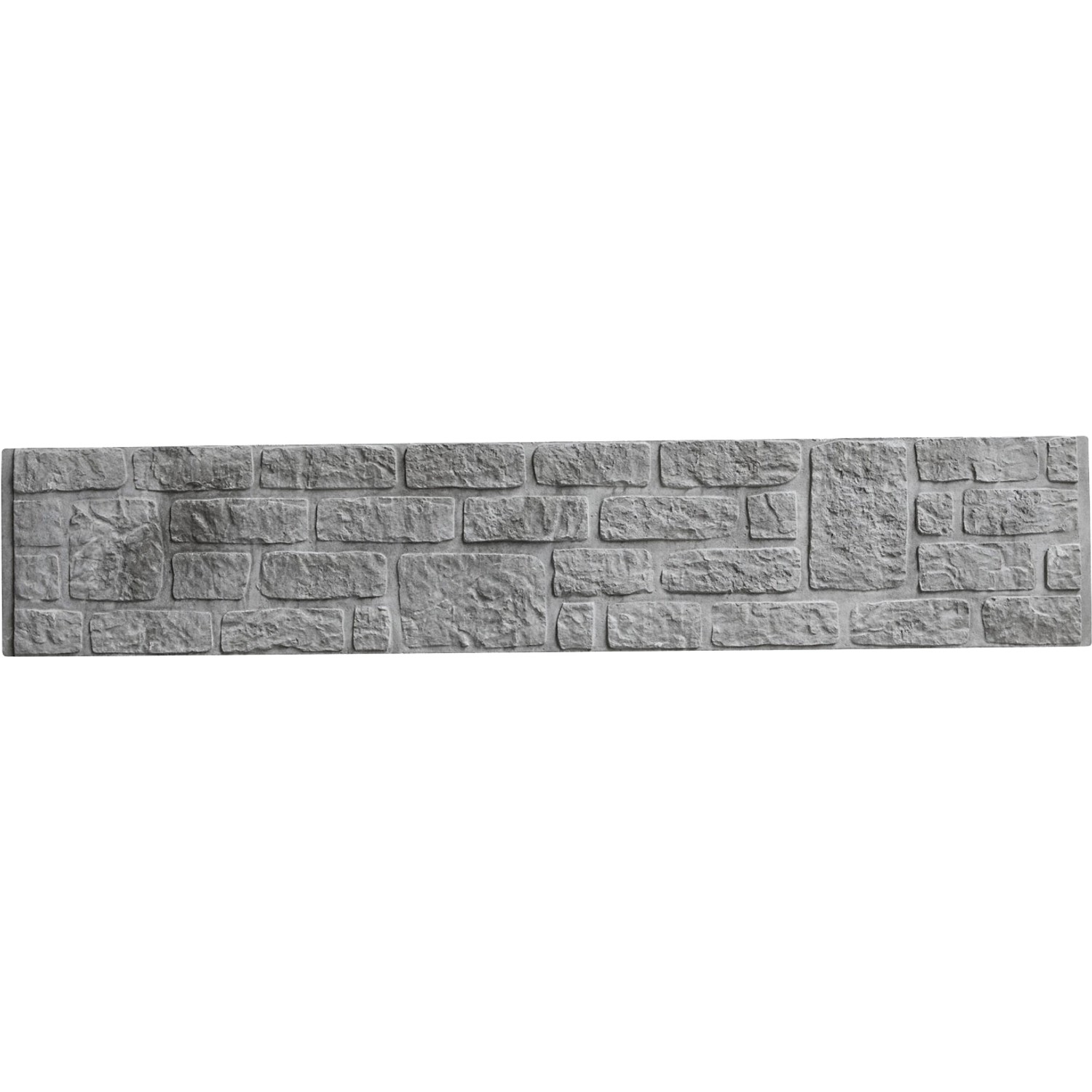 Betonzaun-Platte Romania 200 cm x 38,5 cm x 3 cm von Beckers Betonzaun