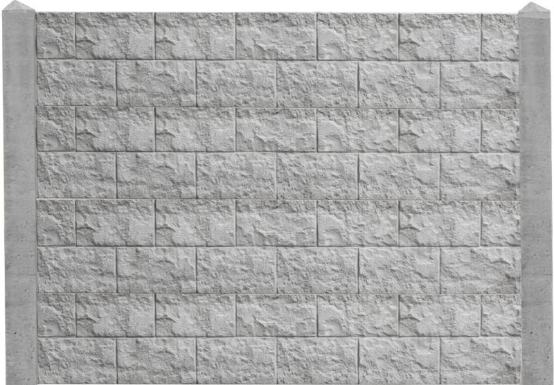 Betonzaun Erweiterungsset Casa Borsika mit Eckpfosten 193 cm von Beckers Betonzaun