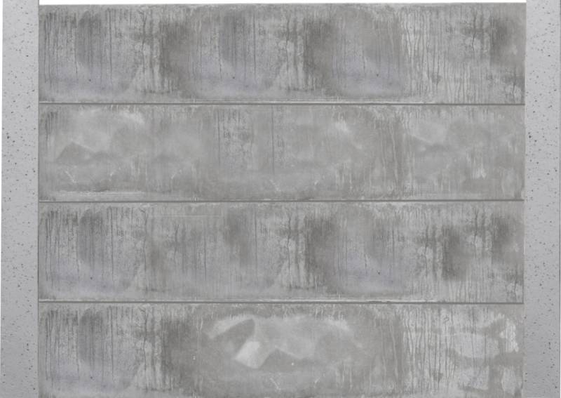 Betonzaun Grundset glatte Platte S-Motiv Anfangs und Endpfosten 154 cm von Beckers Betonzaun