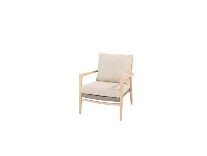 4Seasons Julia Dining Stuhl Low Teak gebürstet inkl. 2 Kissen von Beckhuis Living