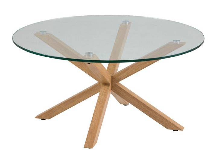 Actona Heaven Couchtisch Stahl/Glas Ø82x40 cm von Beckhuis Living