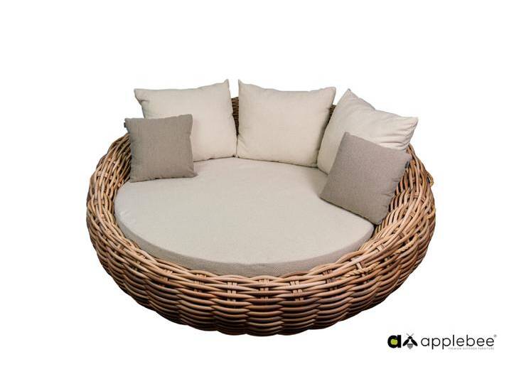 Apple Bee Cocoon Daybed 220 Aluminium /Bouclé Cream von Beckhuis Living