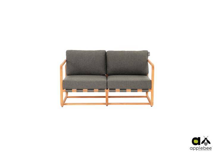 Apple Bee Dolce Lounge 2-Sitzer Sofa Teak/Olefin von Beckhuis Living
