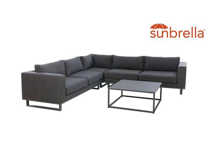 CLEMENTO Paris Loungeset 4tlg. Aluminium/Sunbrella von Beckhuis Living