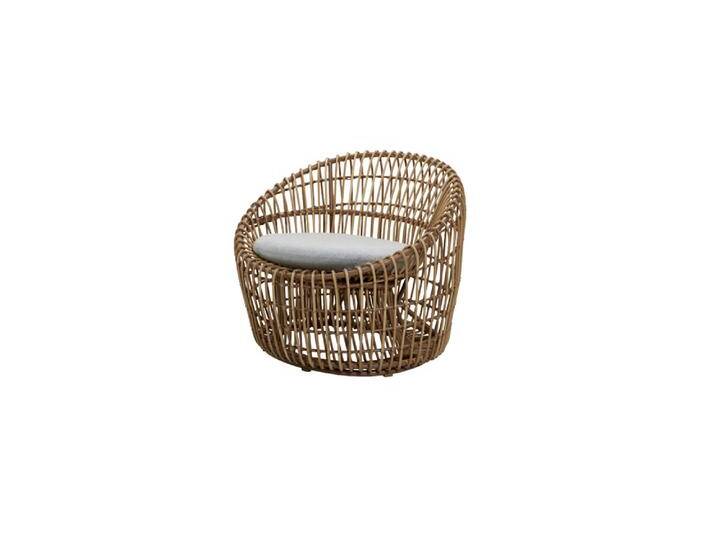 Cane-Line Nest Loungesessel Rund inkl. Kissensatz von Beckhuis Living