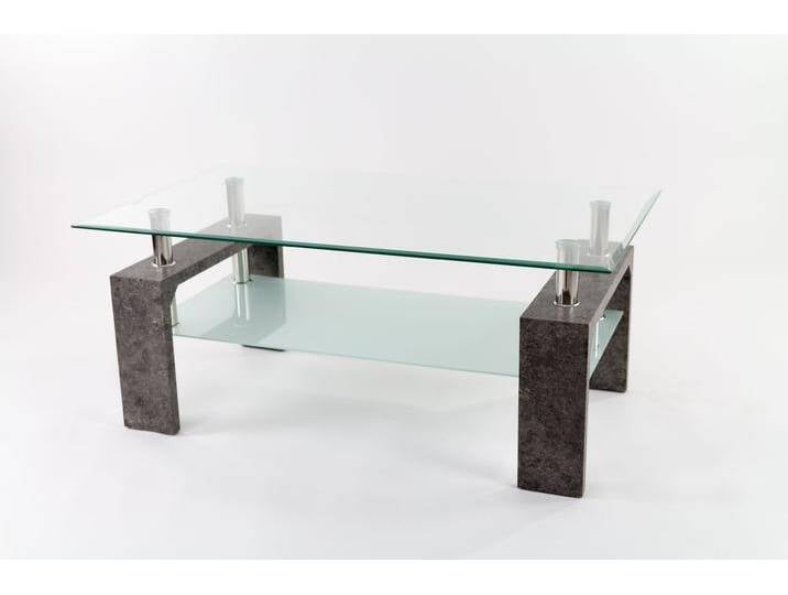 Concept Modena Couchtisch Glas mit Ablage von Beckhuis Living