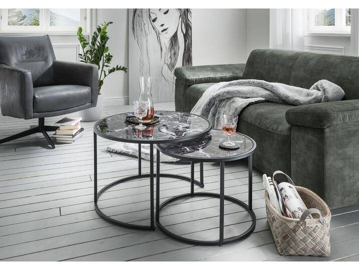 Concept Santos Couchtisch 2er-Set Glas - Metallgestell Concept Santos Couchtisch 2er-Set Glas - Metallgestell von Beckhuis Living