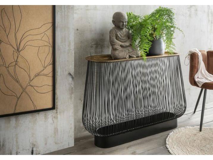 Die Faktorei Glamour Konsole Antik-Gold/Metall Schwarz Die Faktorei Glamour Konsole Antik-Gold/Metall Schwarz von Beckhuis Living