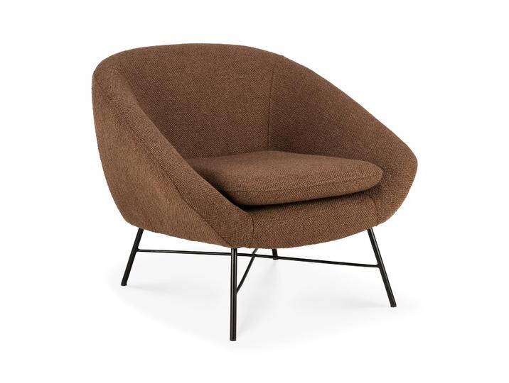 Ethnicraft Barrow Loungestuhl Aluminium/Stoff Ethnicraft Barrow Loungestuhl Aluminium/Stoff von Beckhuis Living