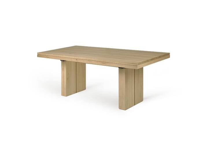 Ethnicraft Double Ausziehtisch Massivholz rechteckig Ethnicraft Double Ausziehtisch Massivholz rechteckig von Beckhuis Living