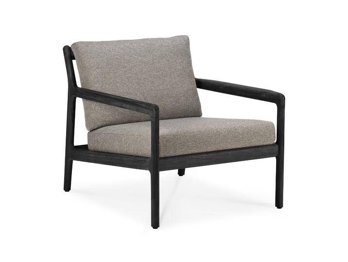 Ethnicraft Jack Outdoor-Loungesessel Teak mit Stoffkissen von Beckhuis Living