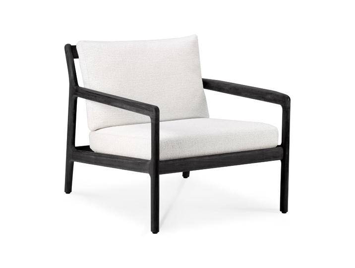 Ethnicraft Jack Outdoor-Loungesessel Teak mit Stoffkissen von Beckhuis Living