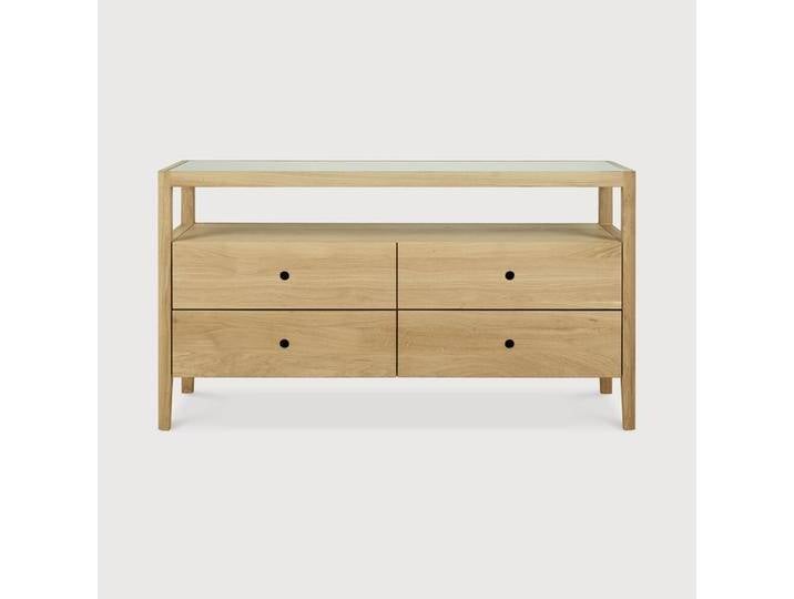 Ethnicraft Spindle Indoor Kommode Eichenholz 160x56x83 cm von Beckhuis Living