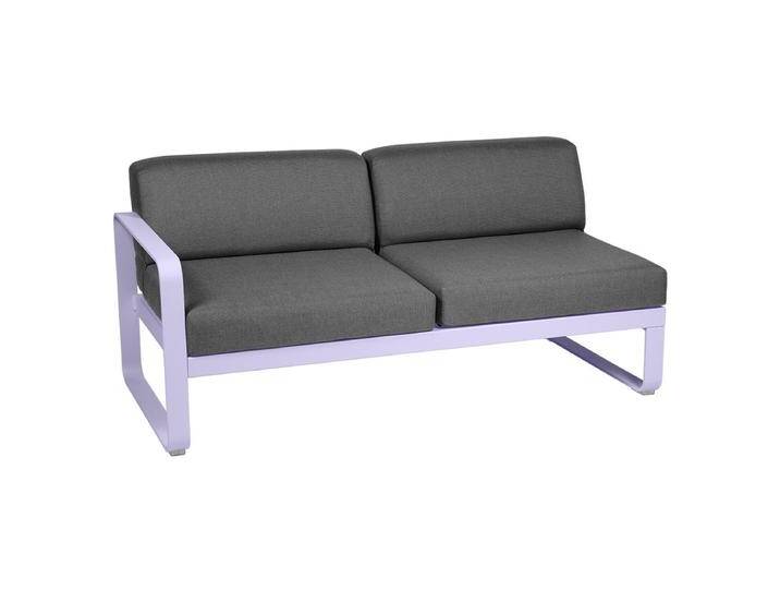 Fermob Bellevie 2-Sitzer Lounge Modul Links Aluminium von Beckhuis Living