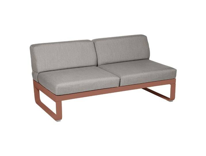 Fermob Bellevie 2 Sitzer Lounge Modul Mitte Aluminium von Beckhuis Living