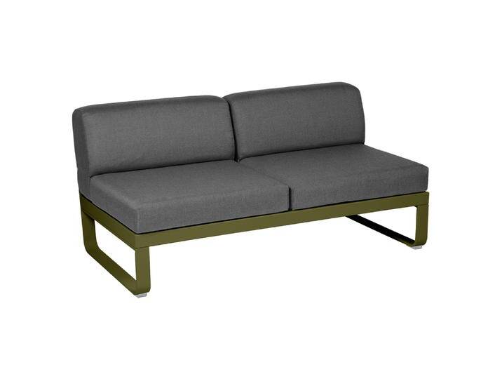 Fermob Bellevie 2 Sitzer Lounge Modul Mitte Aluminium von Beckhuis Living
