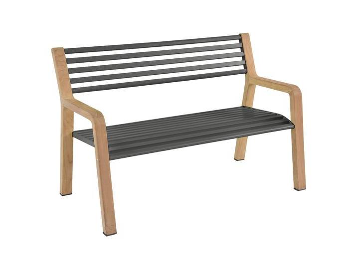 Fermob SOMERSET Bank Aluminium/Teak 122x62x82 cm von Beckhuis Living