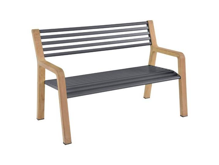 Fermob SOMERSET Bank Aluminium/Teak 122x62x82 cm von Beckhuis Living