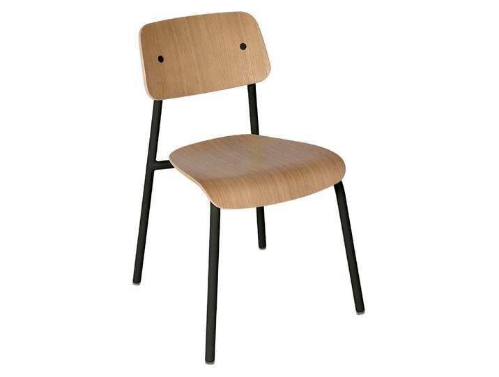 Fermob STUDIE Stuhl aus Eichenholz Aluminiumgestell von Beckhuis Living