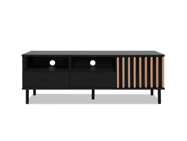 Finori Monza 56A TV-Board 138x49x40 cm Schwarz / Artisan Oak Finori Monza 56A TV-Board 138x49x40 cm Schwarz / Artisan Oak von Beckhuis Living