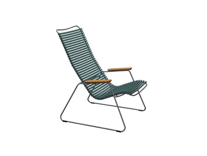 HOUE CLICK Relaxsessel Lounge Chair Bambusarmlehnen Stahlgestell von Beckhuis Living
