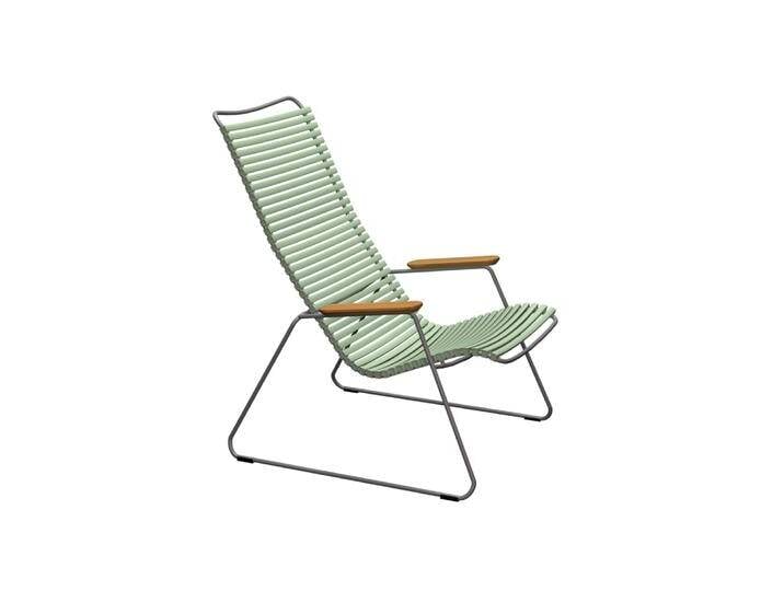 HOUE CLICK Relaxsessel Lounge Chair Bambusarmlehnen Stahlgestell von Beckhuis Living