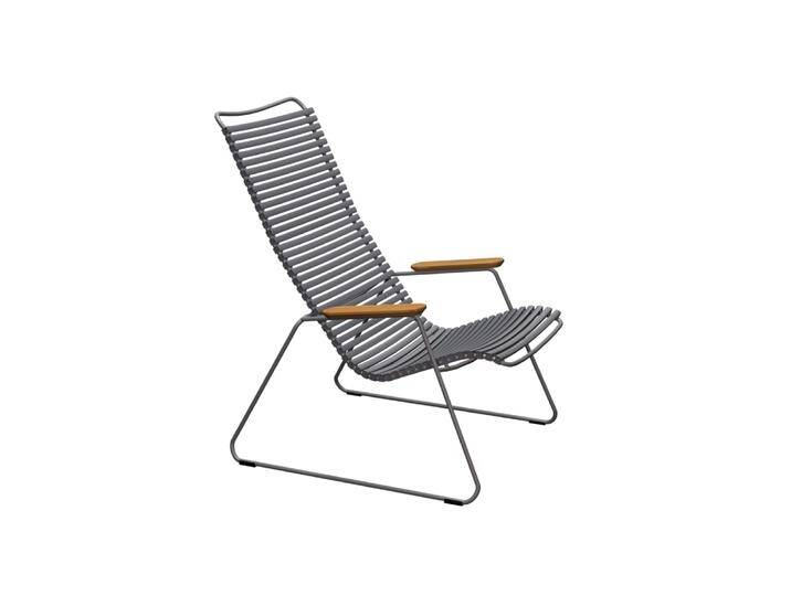HOUE CLICK Relaxsessel Lounge Chair Bambusarmlehnen Stahlgestell von Beckhuis Living