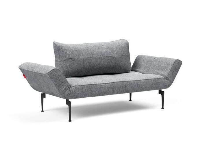 Innovation Zeal Klappsofa 70x200 cm Schwarz Laser Beine von Beckhuis Living