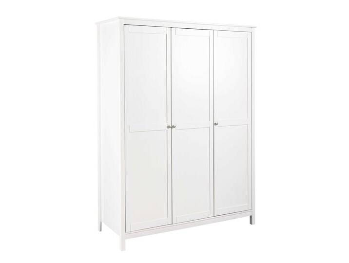 Inter Link Chilly Home Kleiderschrank Massivholz Kiefer weiß von Beckhuis Living