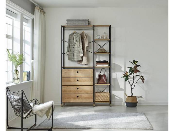 Möbilia Regal-Set aus Akazie 127,5x210 cm Möbilia Regal-Set aus Akazie 127,5x210 cm von Beckhuis Living