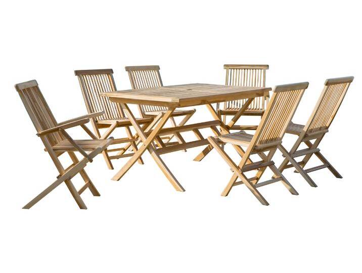 Möbilia Sitzgruppe 4 x Stühle + 2 x Armlehnstühle + 1 x Tisch von Beckhuis Living