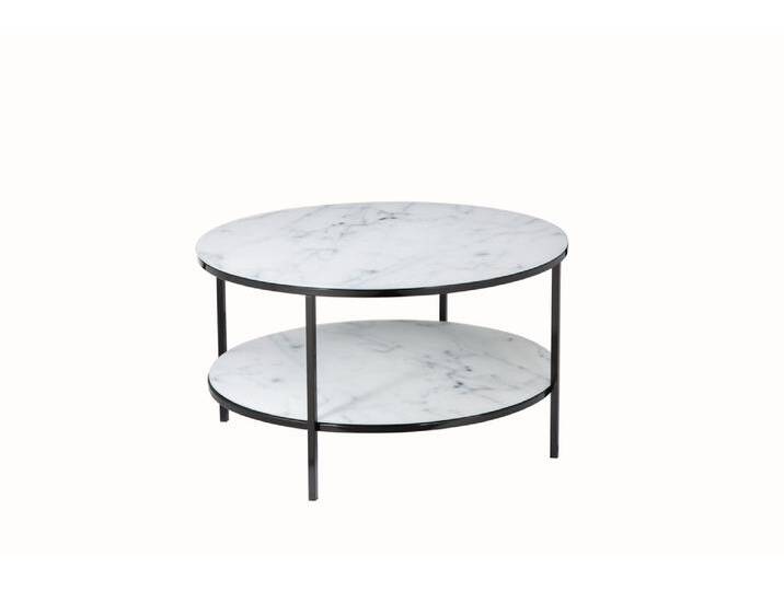 SalesFever Couchtisch Ø 80 cm mit 2 Ablagen von Beckhuis Living
