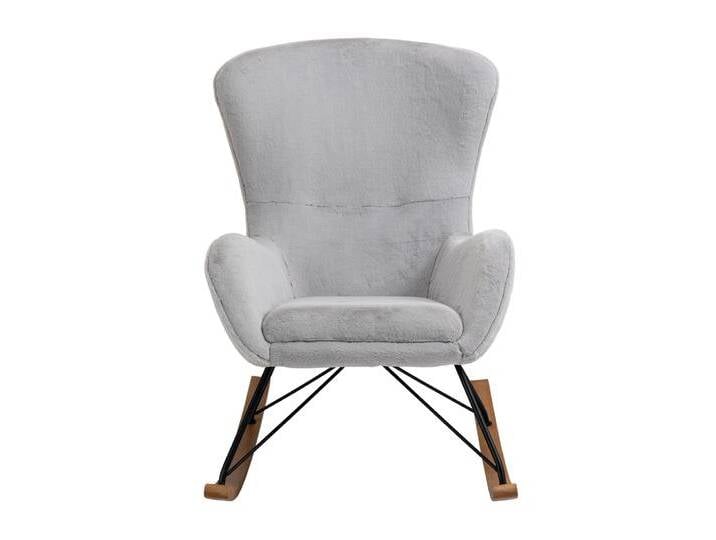 SalesFever Schaukelstuhl in Lammfelloptik von Beckhuis Living