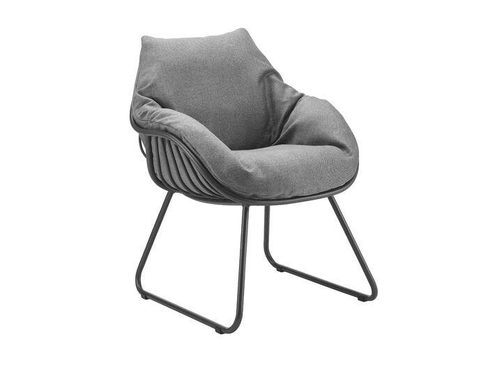Solpuri Chill Lounge Sessel XL Aluminium Anthrazit von Beckhuis Living