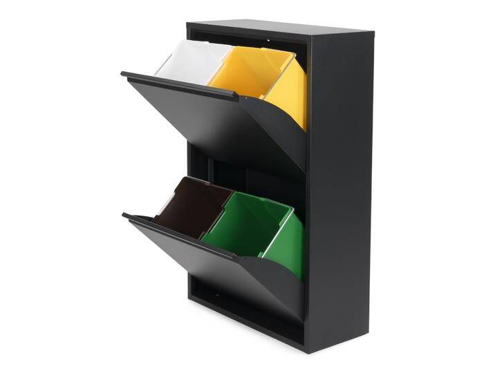 Spinder Gigi 4 Abfalltrenner Pulverbeschichteter Stahl Spinder Gigi 4 Abfalltrenner Pulverbeschichteter Stahl von Beckhuis Living