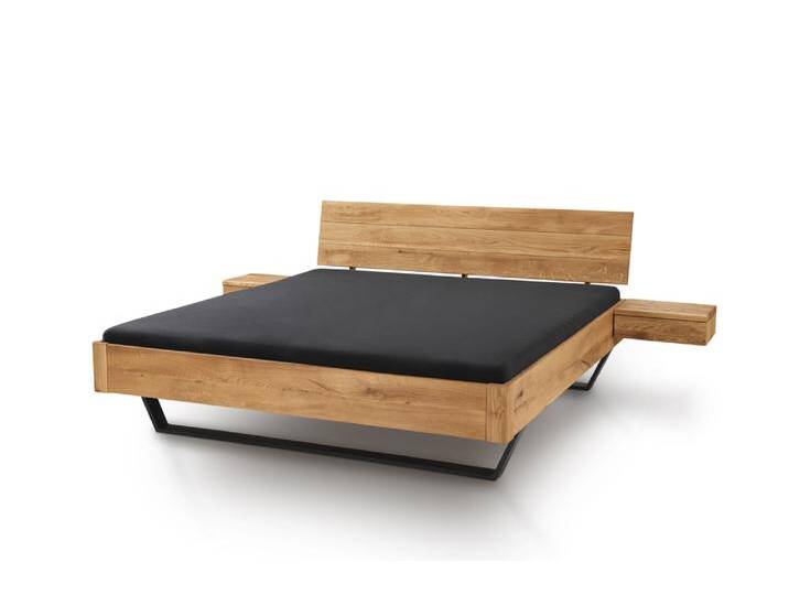 TPT Möbel Aktionsbett 2 mit Metallkufe Wildeiche 180x200 cm von Beckhuis Living