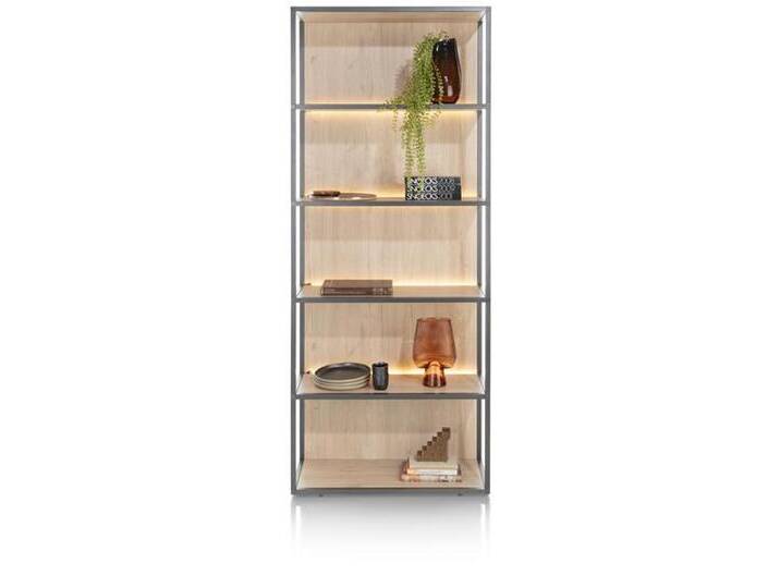XOOON Lindfield Bücherregal mit LED Holzwerkstoff/Metall von Beckhuis Living