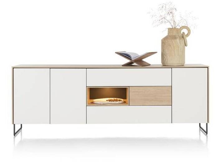 XOOON Lindfield Sideboard mit LED Holzwerkstoff/Metall von Beckhuis Living