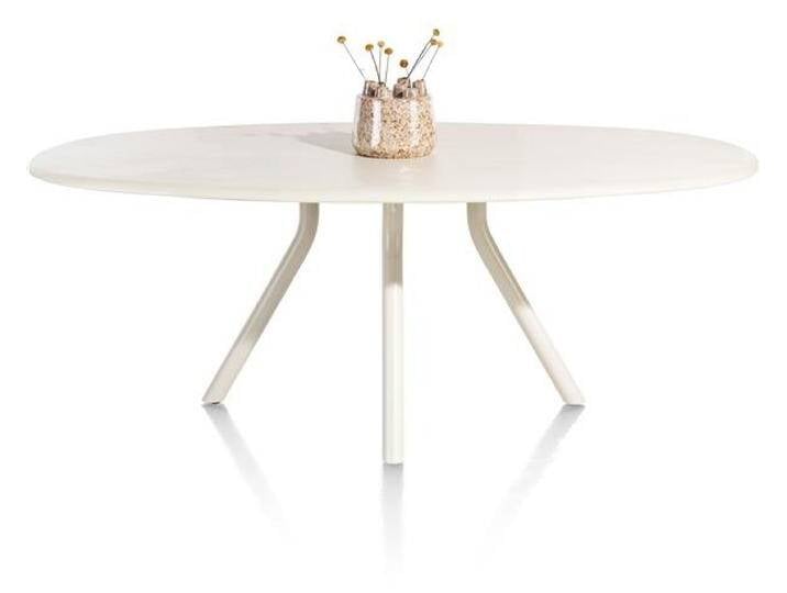 XOOON Lund Esszimmertisch oval MDF-Tischplatte von Beckhuis Living