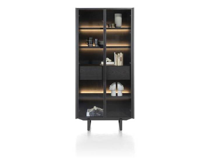 XOOON Modali Vitrine + LED, 2 Türen 96x200 cm von Beckhuis Living