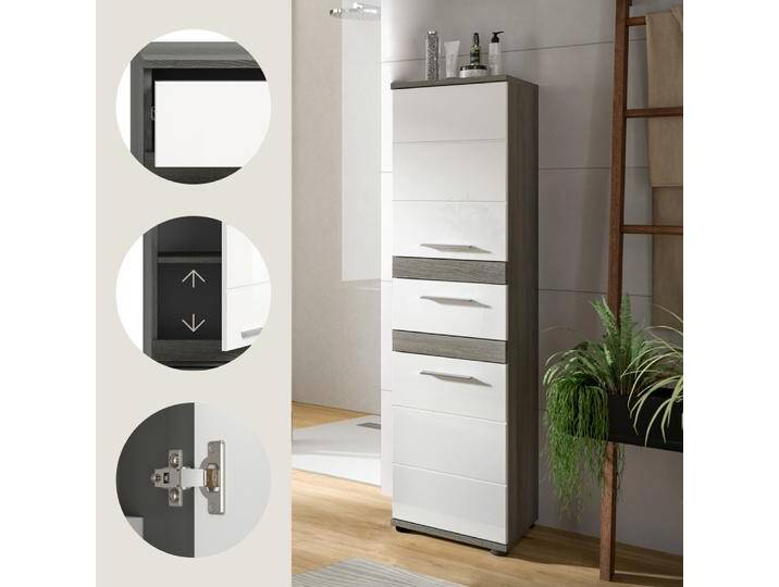Xonox.Home Blake Standschrank 35x137 cm Xonox.Home Blake Standschrank 35x137 cm von Beckhuis Living